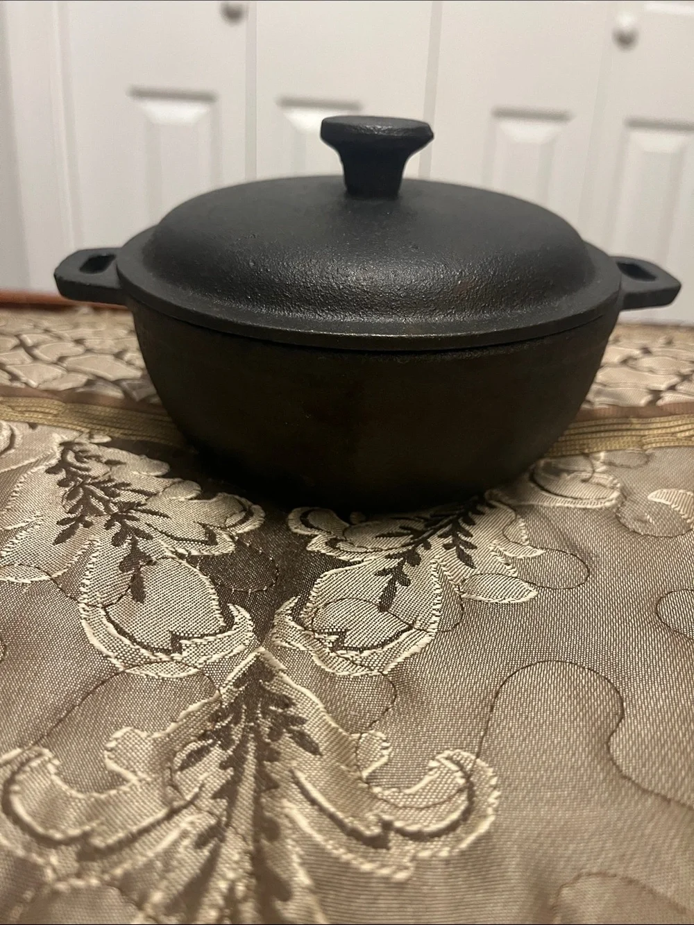 Cast Iron Mini Skillet with Lid - Black